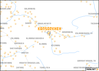 map of Kan Sorkheh