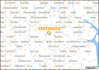 map of Kāntābunia