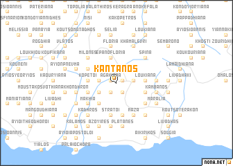 map of Kántanos