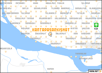 map of Kāntapasār Kismat