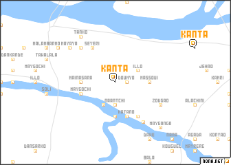 map of Kanta