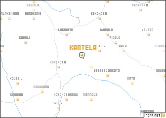 map of Kantéla