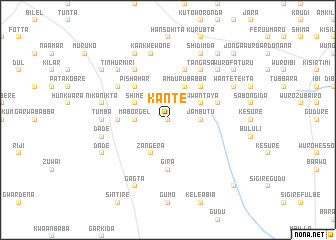 map of Kante