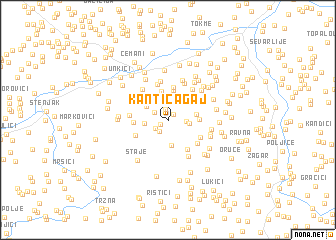 map of Kantića Gaj