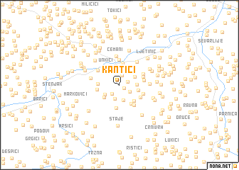 map of Kantići