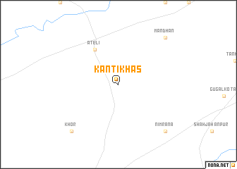 map of Kānti Khās