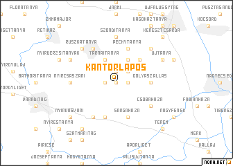 map of Kántorlapos