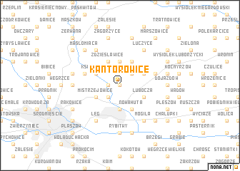 map of Kantorowice