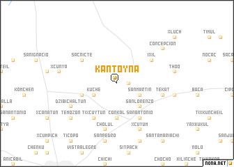 map of Kantoyná