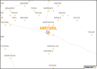 map of Kantunil