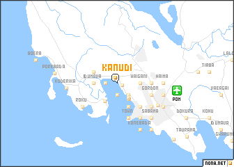 map of Kanudi