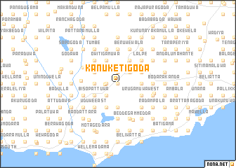 map of Kanuketigoda