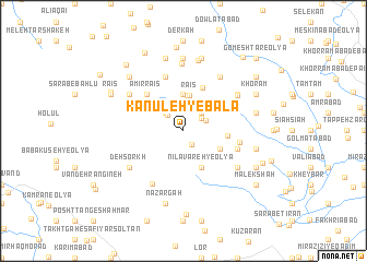 map of Kanūleh-ye Bālā