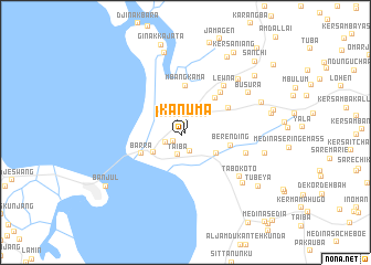 map of Kanuma