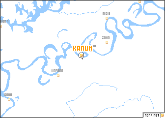 map of Kanum