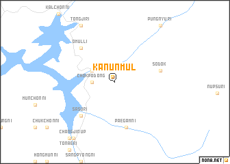 map of Kanŭnmul