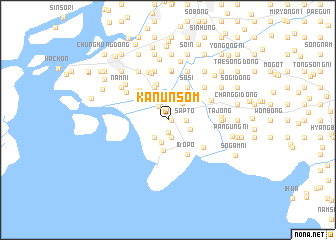 map of Kanŭnsŏm