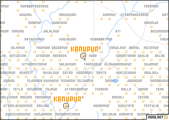 map of Kānupur