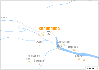 map of Kanurābād