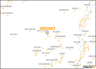 map of Kanusht