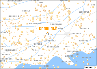 map of Kanuwāla