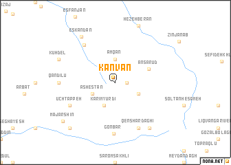 map of Kanvān