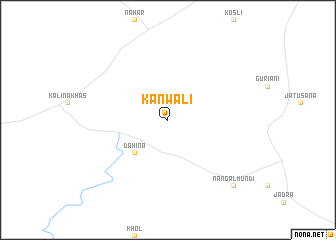 map of Kanwāli