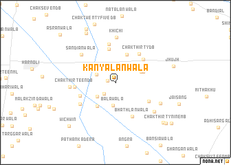 map of Kanyālānwāla