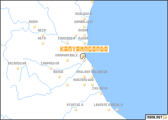 map of Kanyamngondo