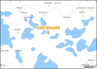 map of Kanyangana