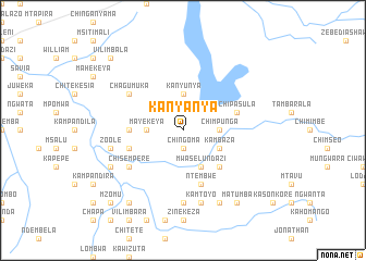 map of Kanyanya