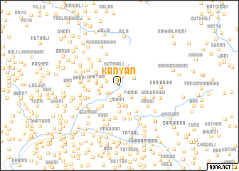 map of Kānyān