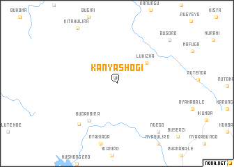map of Kanyashogi