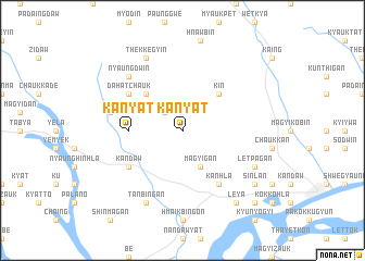 map of Kanyat