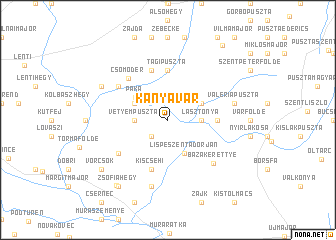 map of Kányavár