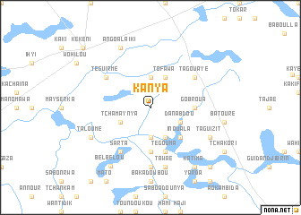 map of Kanya
