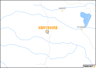 map of Kanyekine