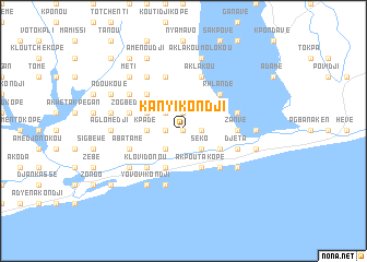 map of Kanyi Kondji