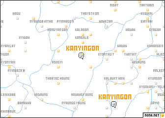 map of Kanyingon