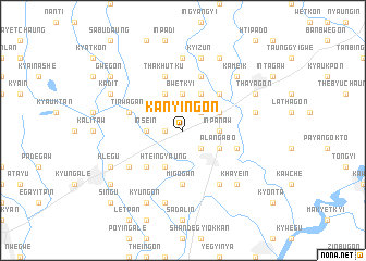 map of Kanyingon