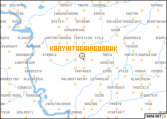 map of Kanyintagaing Anawk