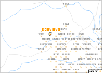 map of Kanyinya