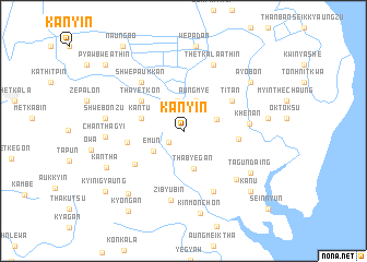 map of Kanyin