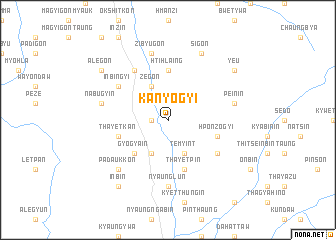 map of Kanyogyi