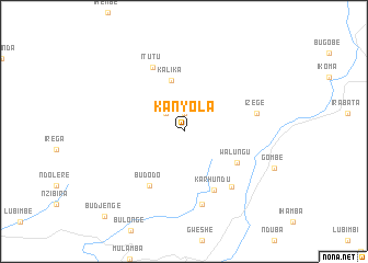 map of Kanyola