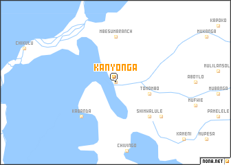 map of Kanyonga