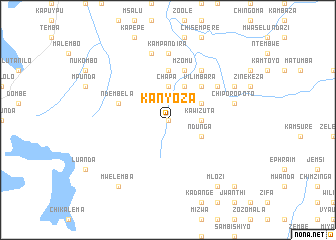 map of Kanyoza
