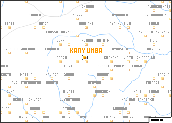 map of Kanyumba