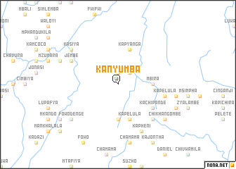 map of Kanyumba