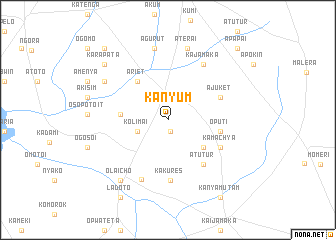 map of Kanyum